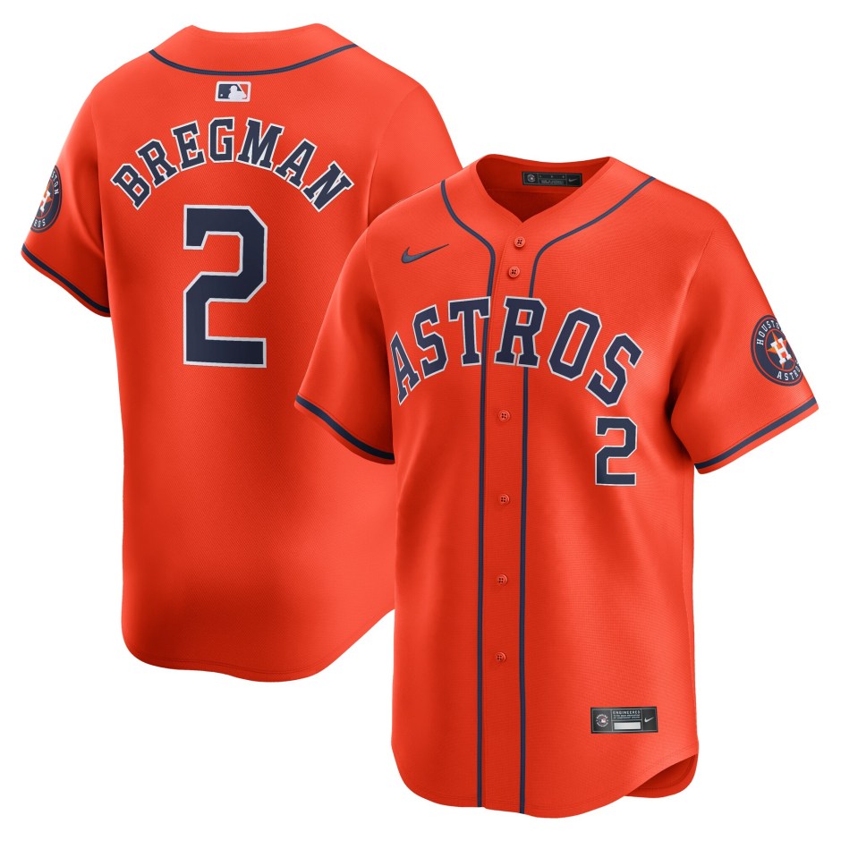 Alex Bregman Houston Astros Nike Alternate Limited Player Jersey - Orange