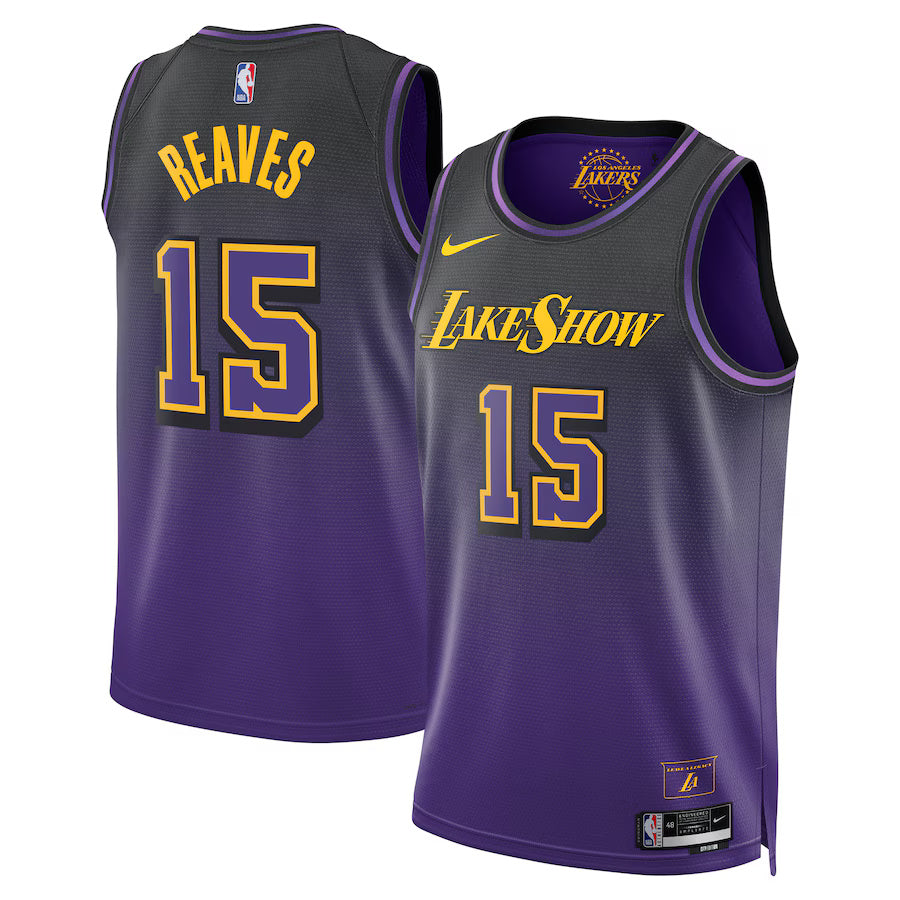 Austin Reaves Los Angeles Lakers 2024/2025 Nike Swingman City Jersey - Purple