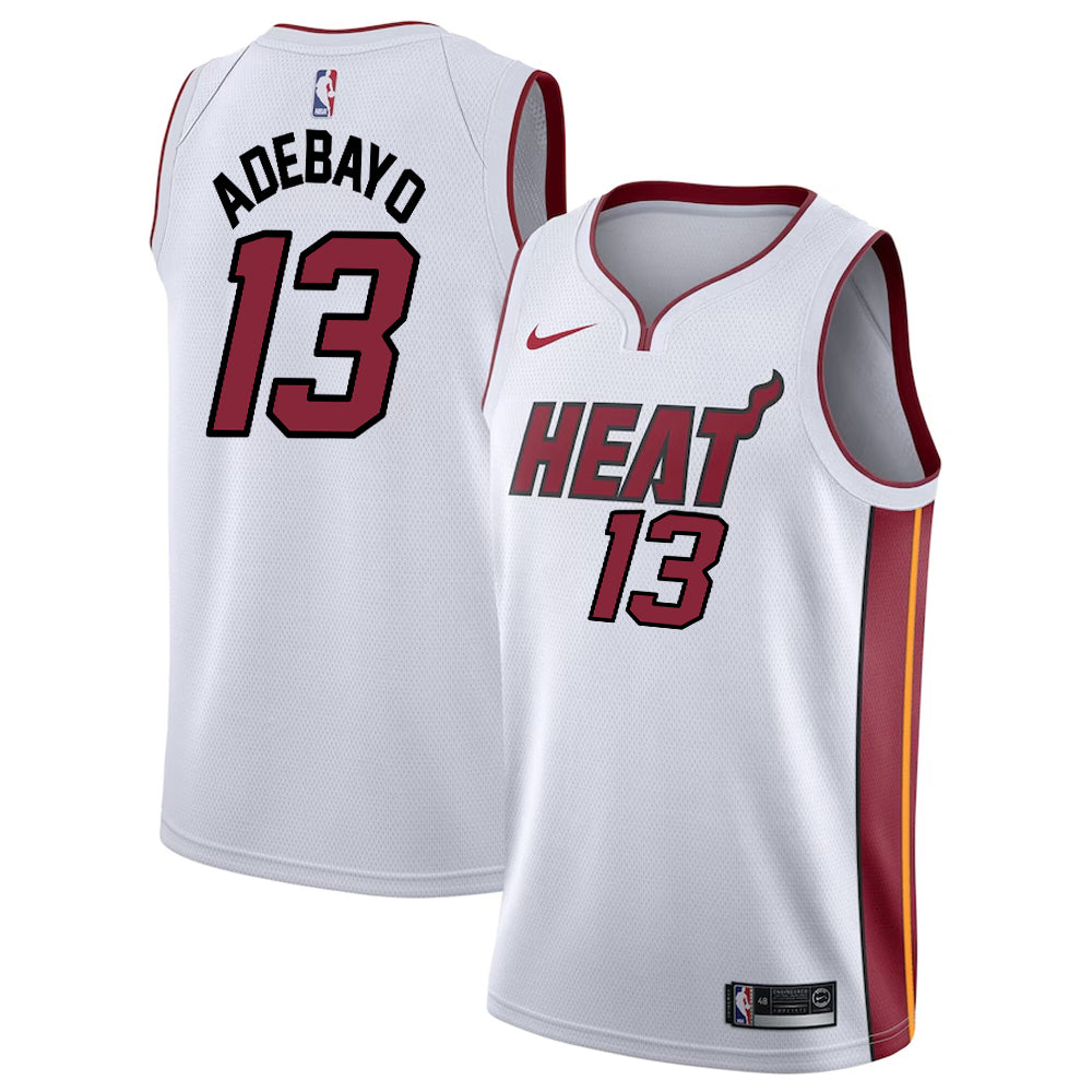 Bam Adebayo Miami Heat Nike Swingman Association Jersey - White