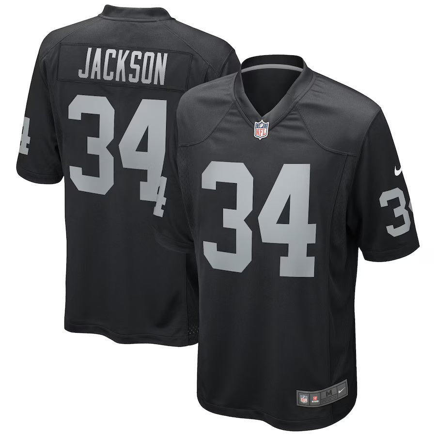 Bo Jackson Las Vegas Raiders Throwback Player Jersey - Black
