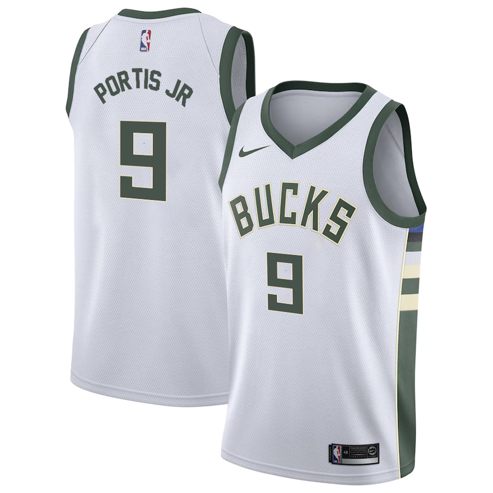 Bobby Portis Milwaukee Bucks Nike Swingman Association Jersey - White