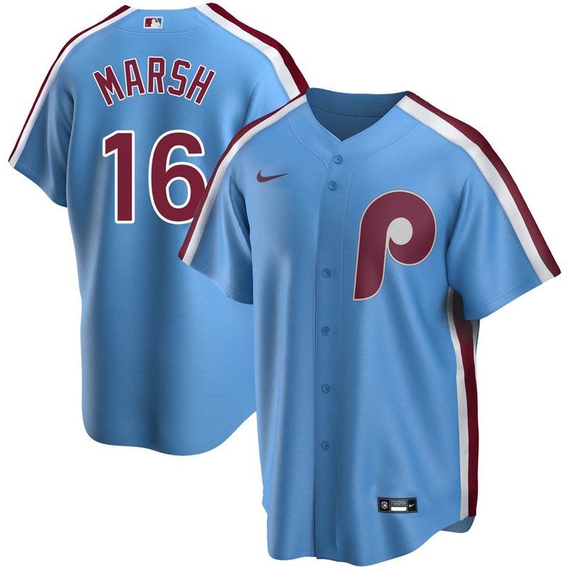Brandon Marsh Philadelphia Phillies Nike Alternate Limited Player Jersey - Light Blue