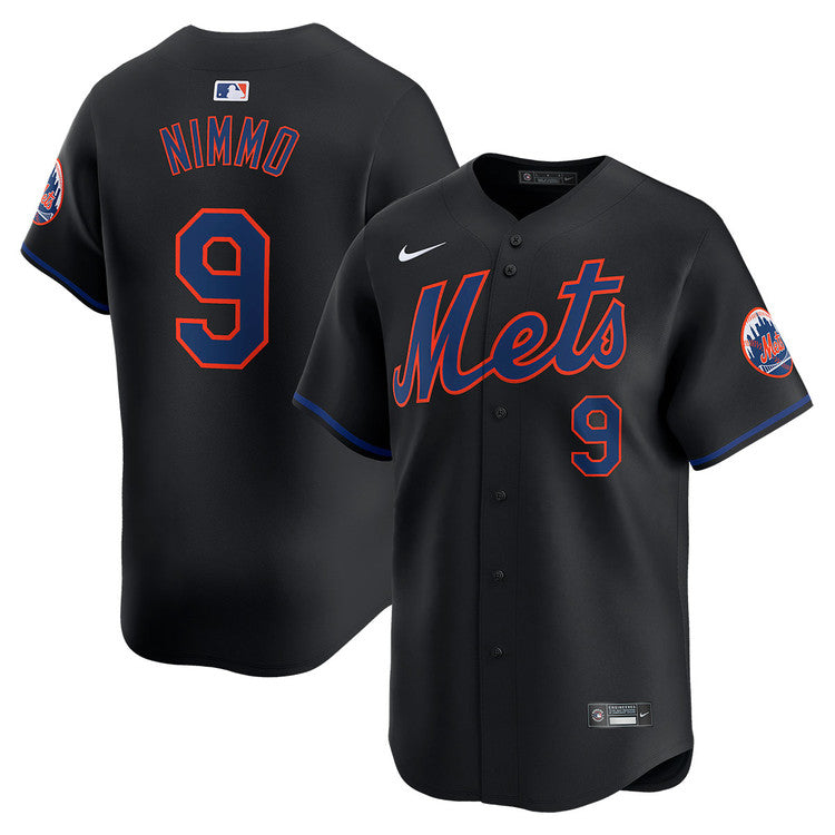 Brandon Nimmo New York Mets Nike Alternate Limited Player Jersey - Black