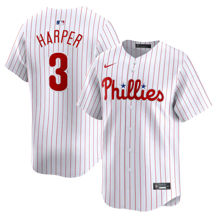 Bryce Harper Philadelphia Phillies Nike Home Replica Player Jersey - White