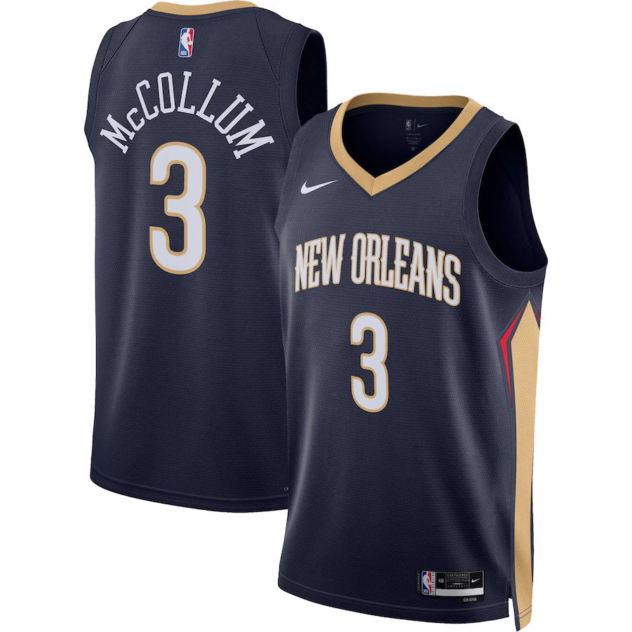 CJ McCollum New Orleans Pelicans Nike Swingman Icon Jersey - Navy