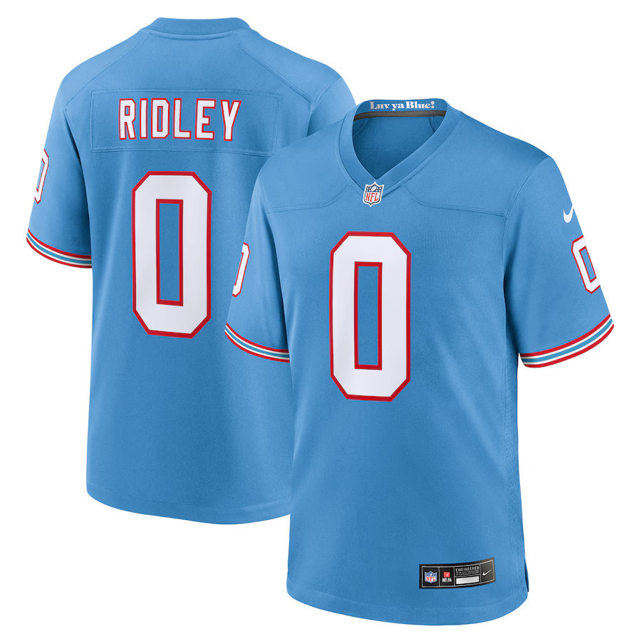 Calvin Ridley Tennessee Titans Nike Oilers Throwback Game Player Jersey - Light Blue