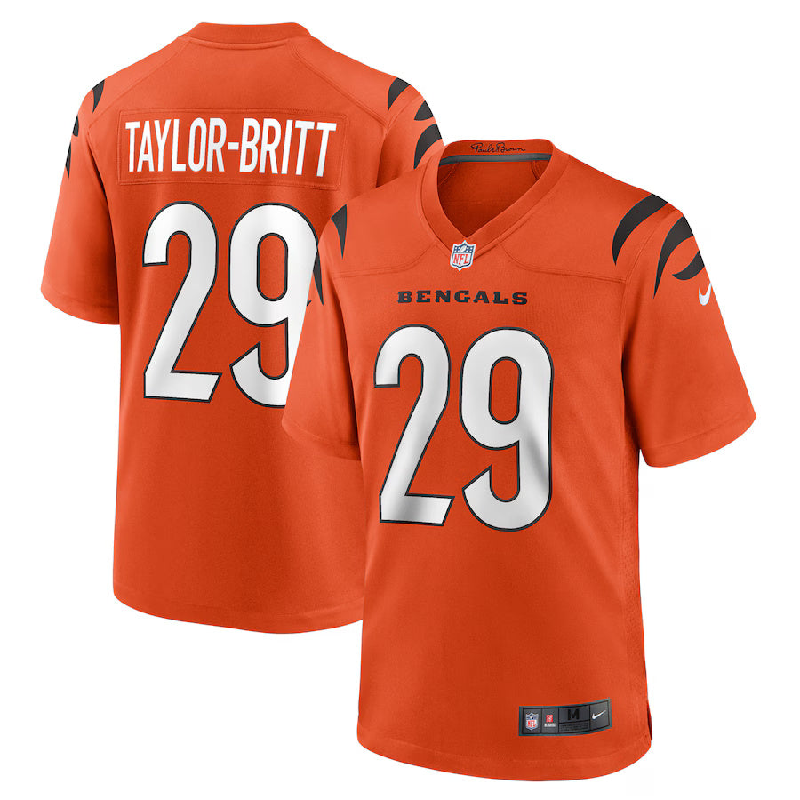 Cam Taylor-Britt Cincinnati Bengals Nike Alternate Game Player Jersey - Orange