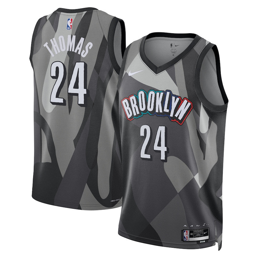 Cam Thomas Brooklyn Nets 2024/2025 Nike Swingman City Jersey - Gray