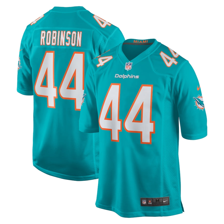 Chop Robinson Miami Dolphins Nike Game Player Jersey - Aqua
