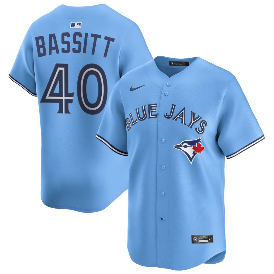 Chris Bassitt Toronto Blue Jays Nike Alternate Limited Player Jersey - Light Blue