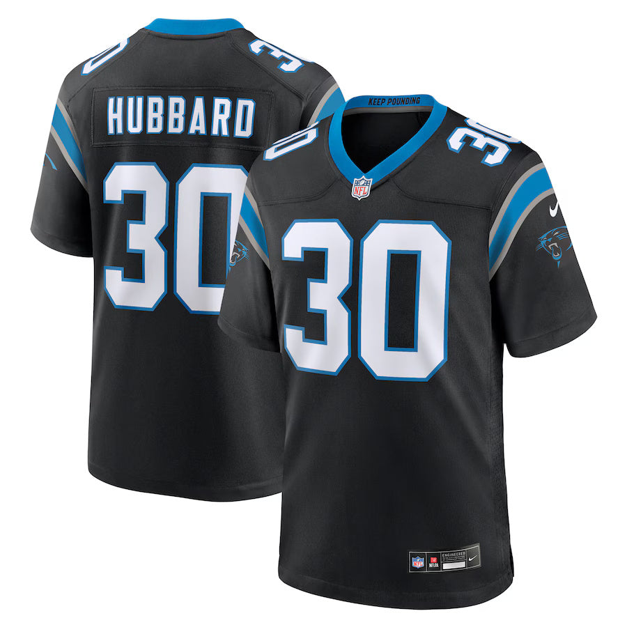 Chuba Hubbard Carolina Panthers Nike Game Player Jersey - Black