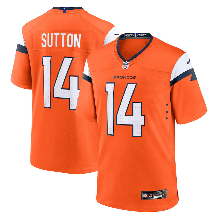 Courtland Sutton Denver Broncos Nike Game Player Jersey - Orange