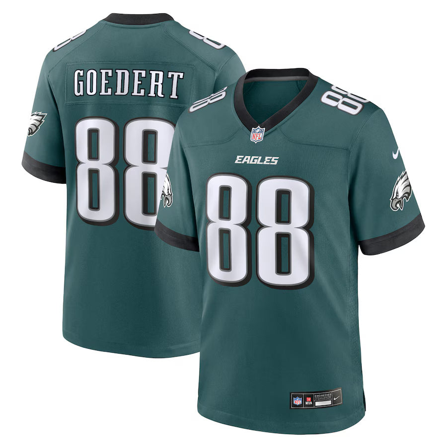 Dallas Goedert Philadelphia Eagles Nike Game Player Jersey - Midnight Green