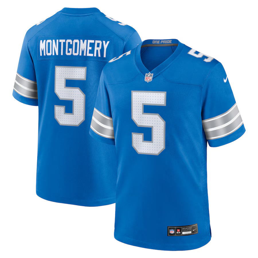David Montgomery Detroit Lions Nike Game Player Jersey - Blue