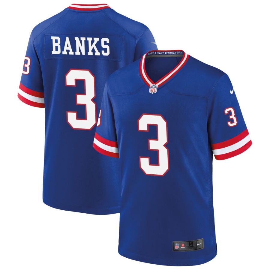 Deonte Banks New York Giants Nike Classic Game Player Jersey - Royal