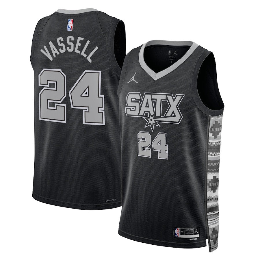 Devin Vassell San Antonio Spurs Nike Swingman Statement Jersey - Black