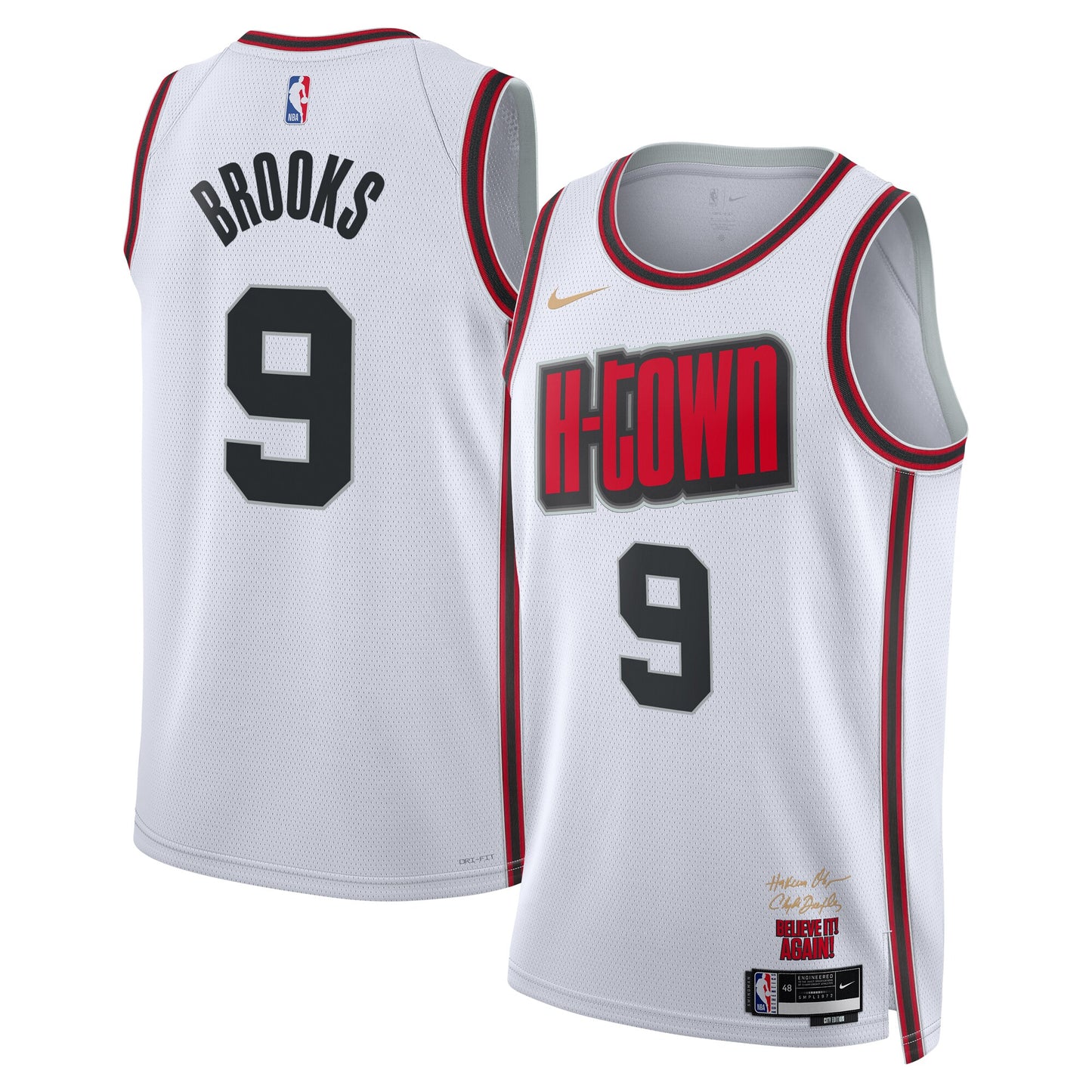 Dillon Brooks Houston Rockets 2024/2025 Nike Swingman City Jersey - White