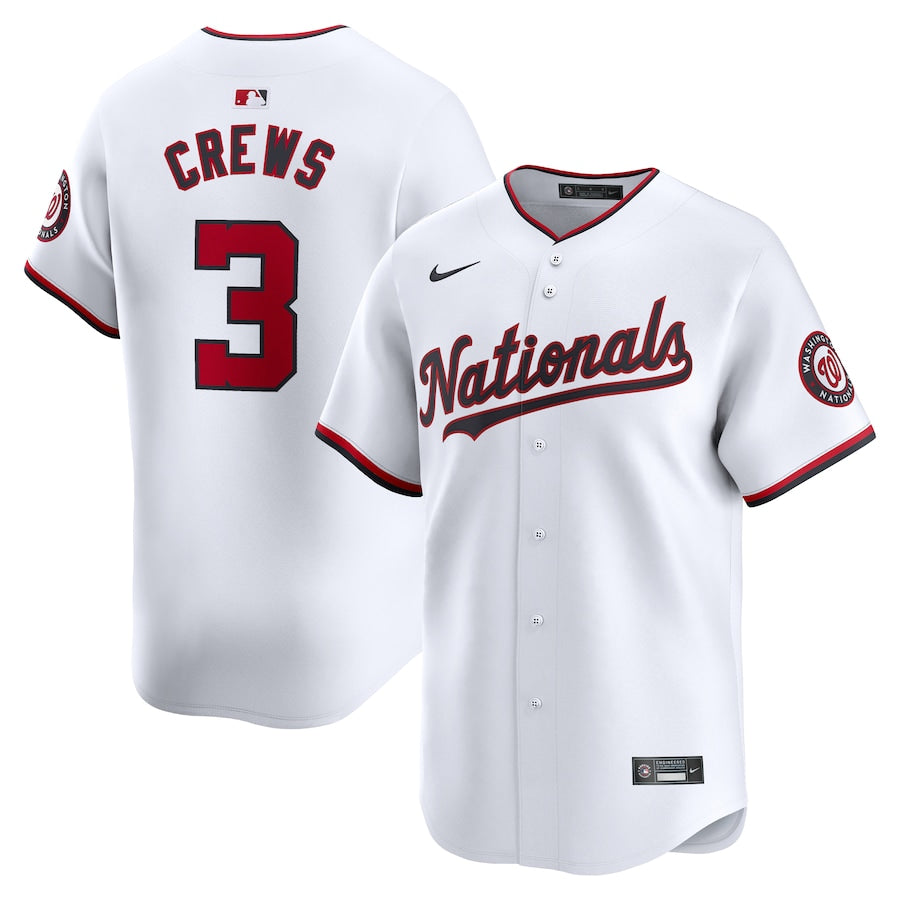 Dylan Crews Washington Nationals Nike Home Replica Player Jersey - White