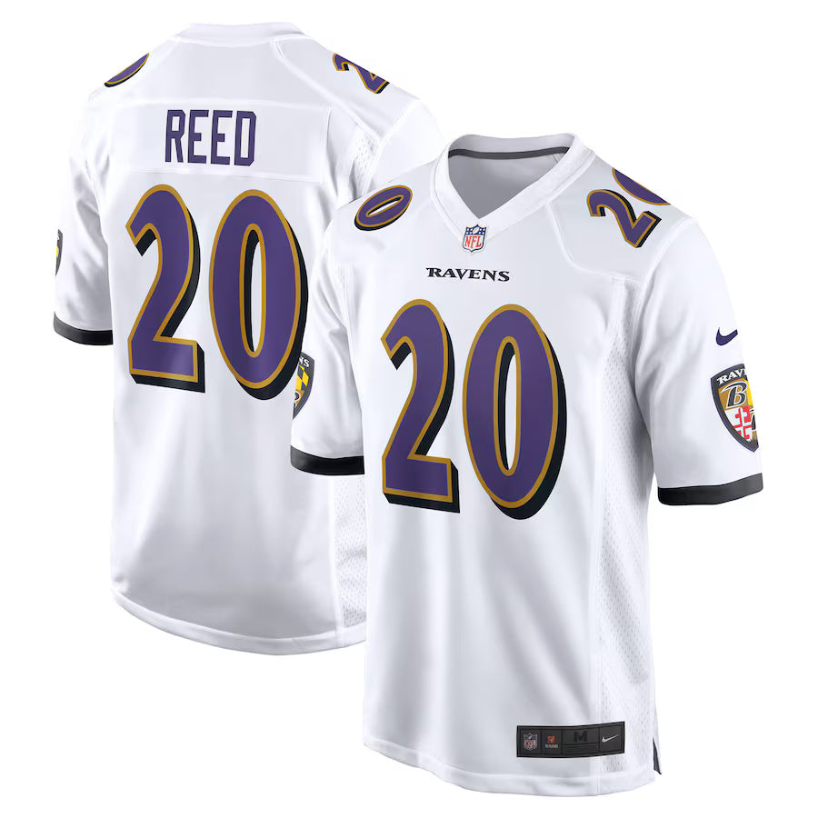 Ed Reed Baltimore Ravens Throwback Player Jersey - White