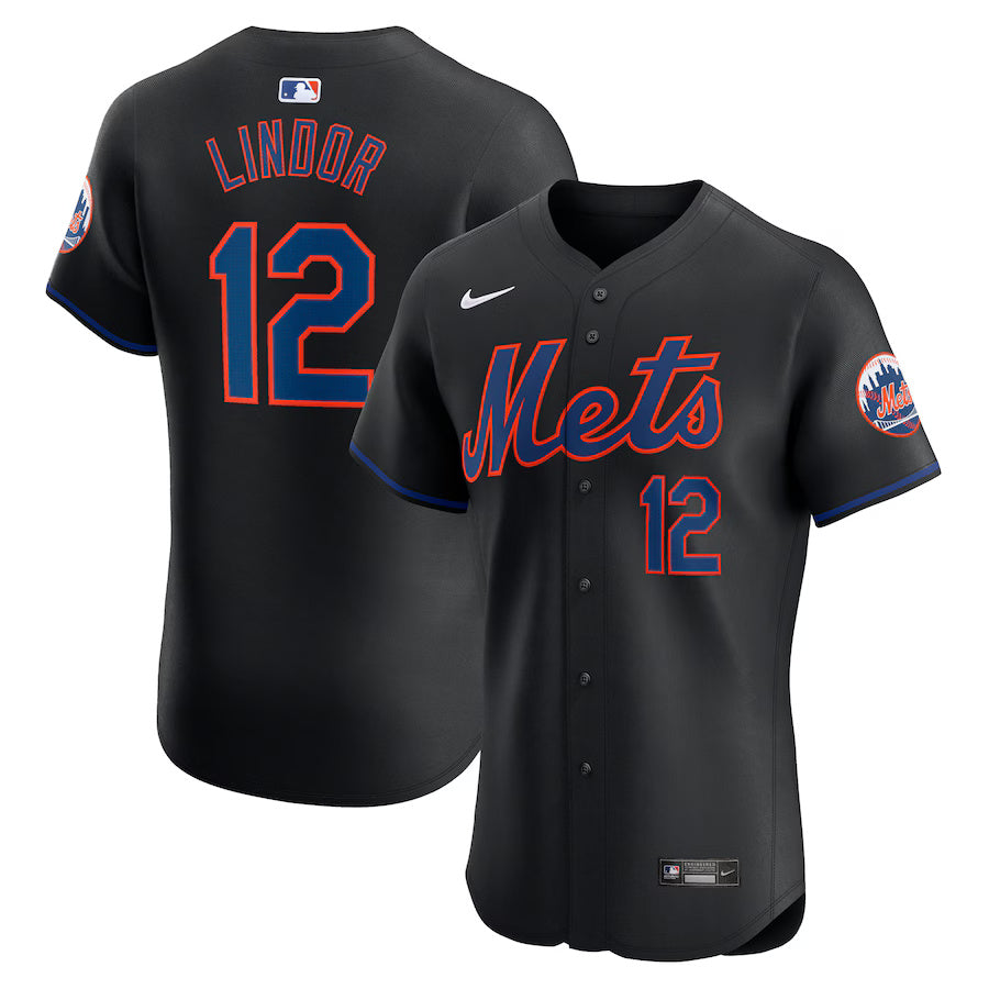 Francisco Lindor New York Mets Nike Alternate Limited Player Jersey - Black