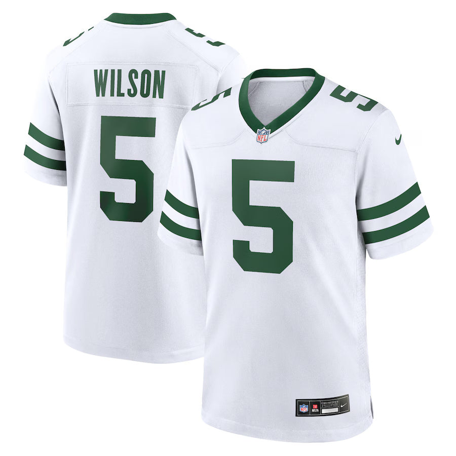 Garrett Wilson New York Jets Nike Game Player Jersey - Legacy White