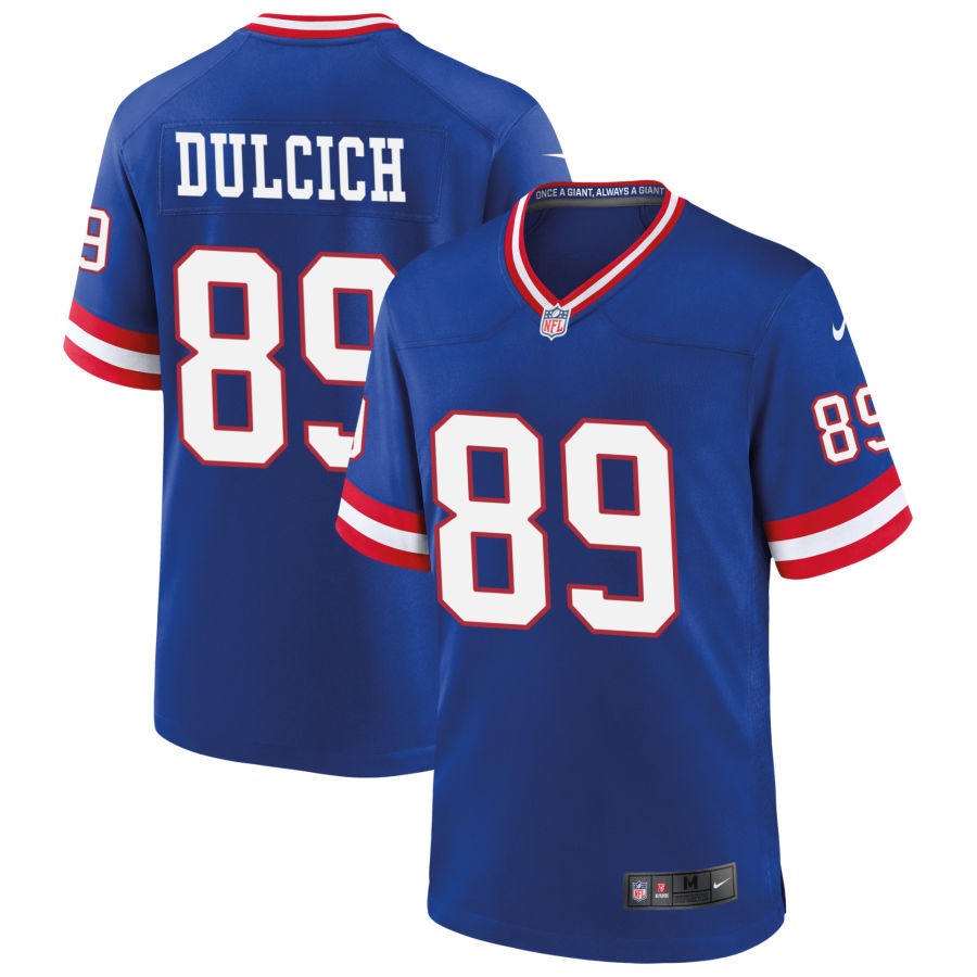 Greg Dulcich New York Giants Nike Classic Game Player Jersey - Royal
