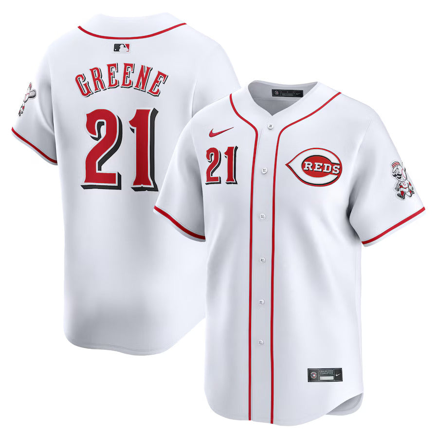 Hunter Greene Cincinnati Reds Nike Home Replica Player Jersey - White