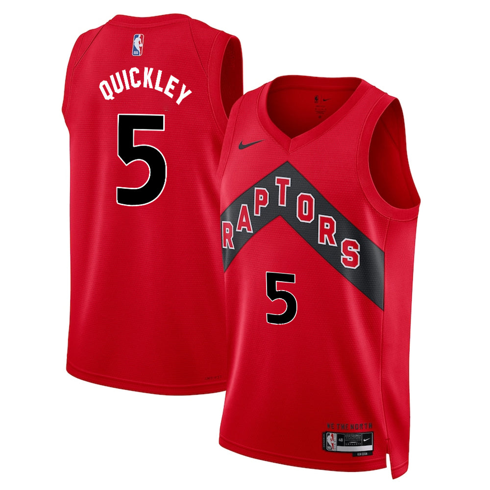 Immanuel Quickley Toronto Raptors Nike Swingman Icon Jersey - Red