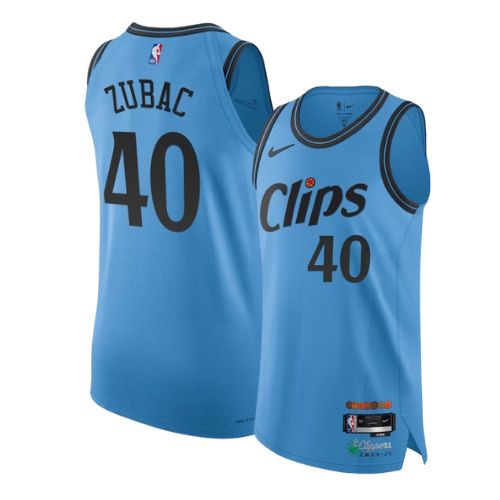 Ivica Zubac LA Clippers 2024/2025 Nike Swingman City Jersey - Light Blue