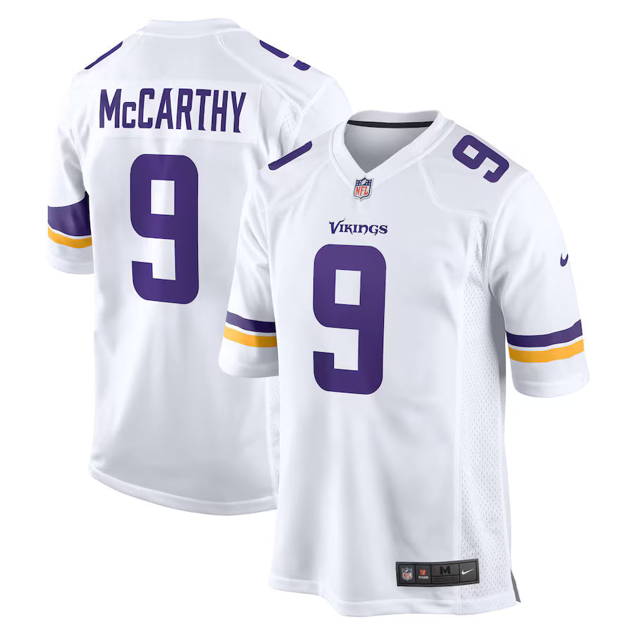 J.J. McCarthy Minnesota Vikings Nike Game Player Jersey - White