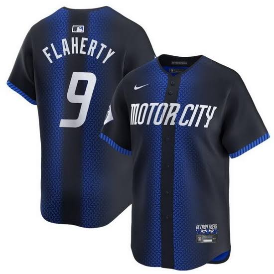 Jack Flaherty Detroit Tigers 2024 Nike City Connect Limited Player Jersey - Navy