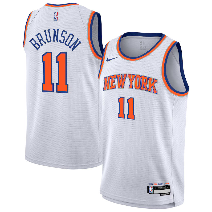 Jalen Brunson New York Knicks Nike Swingman Association Jersey - White