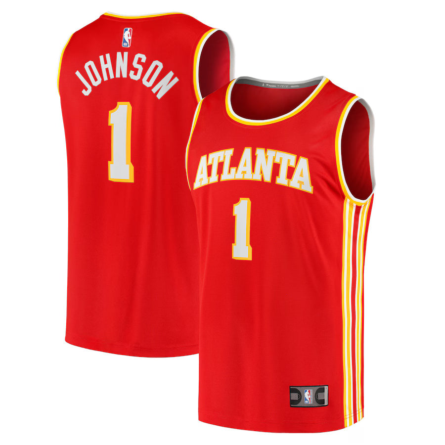 Jalen Johnson Atlanta Hawks Nike Swingman Icon Jersey - Red
