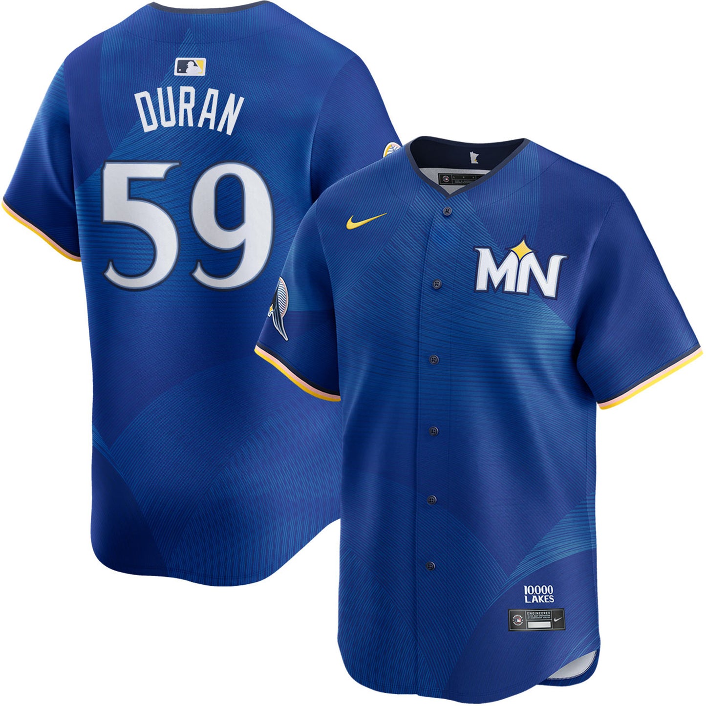 Jhoan Duran Minnesota Twins 2024 Nike City Connect Limited Player Jersey - Royal
