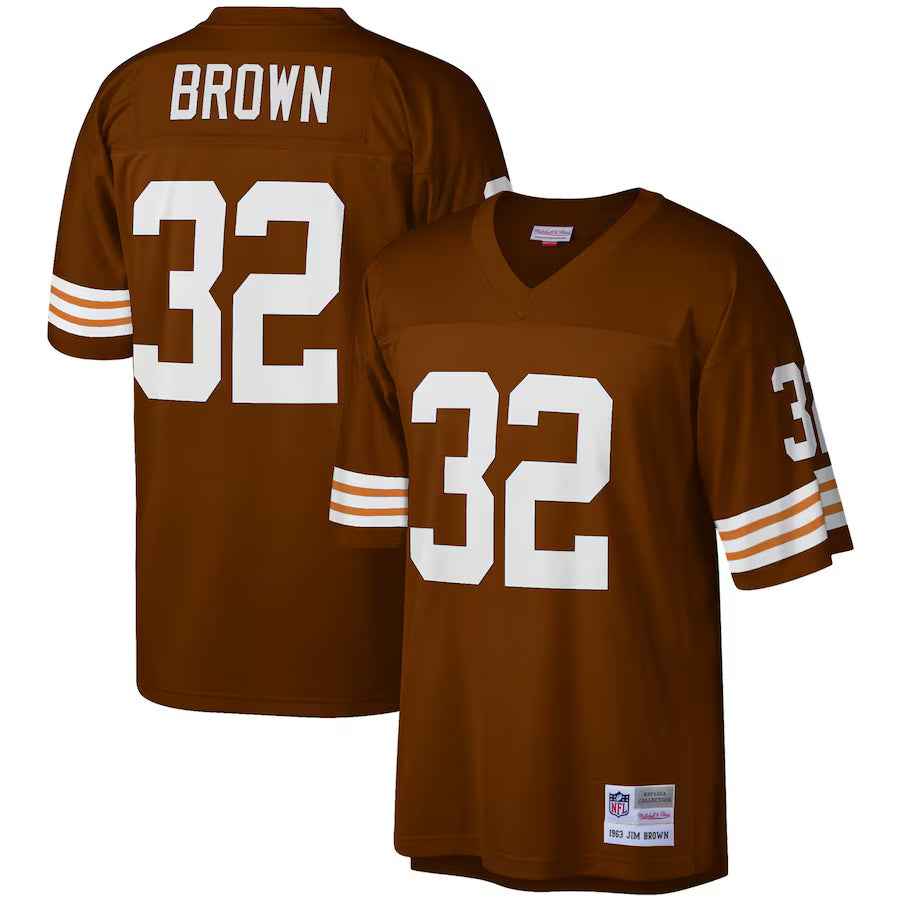Jim Brown Cleveland Browns Throwback Player Jersey - Brown