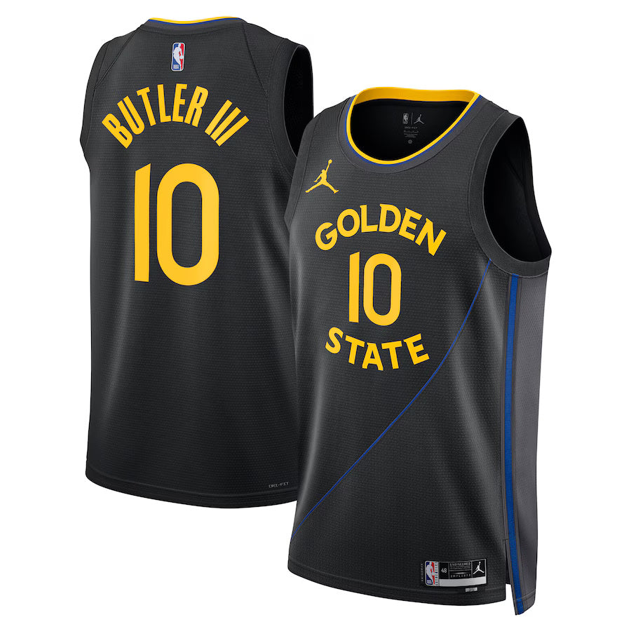 Jimmy Butler III Golden State Warriors Nike Swingman Statement Jersey - Black