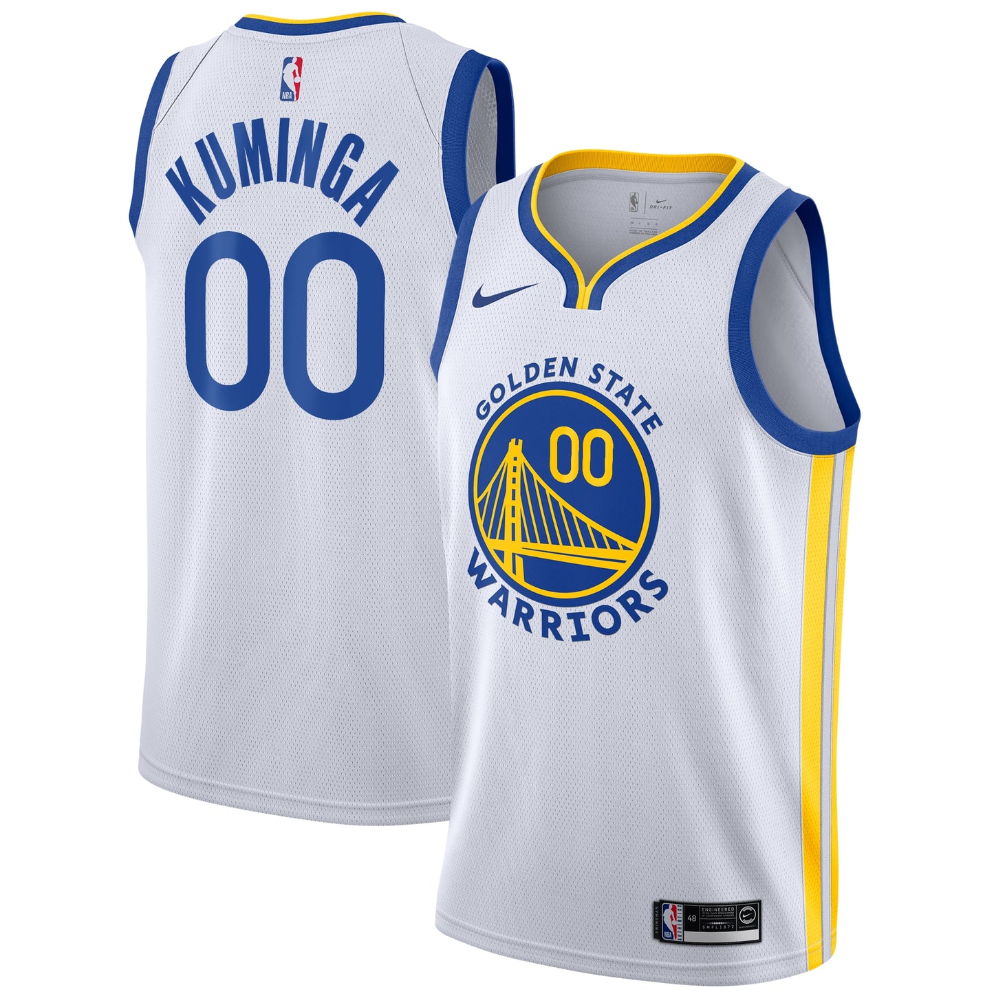 Jonathan Kuminga Golden State Warriors Nike Swingman Association Jersey - White