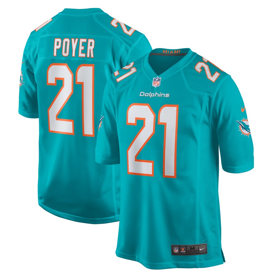 Jordan Poyer Miami Dolphins Nike Game Player Jersey - Aqua