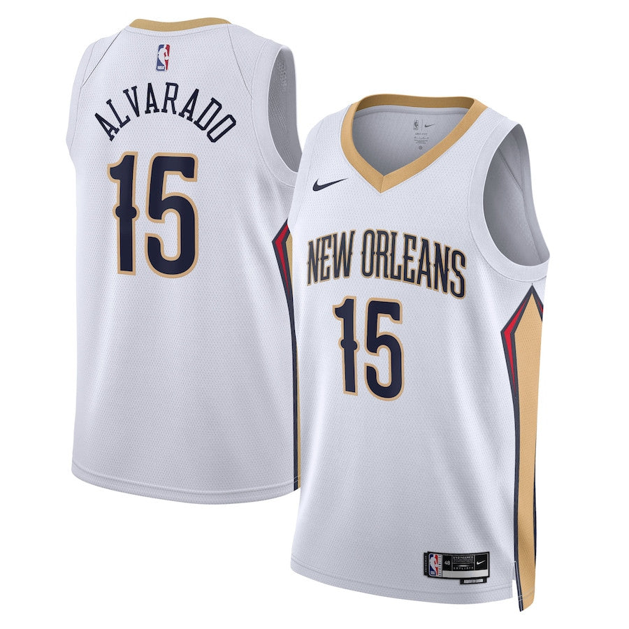 Jose Alvarado New Orleans Pelicans Nike Association Jersey - White