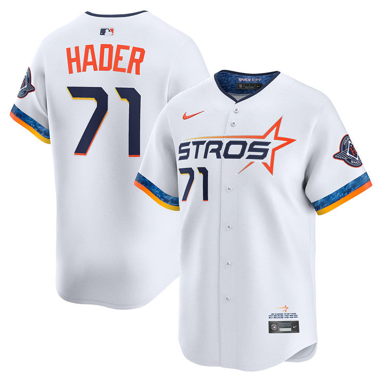 Josh Hader Houston Astros 2025 Nike City Connect Limited Player Jersey - White