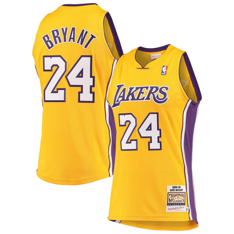 Kobe Bryant Los Angeles Lakers Throwback Player Jersey - Gold
