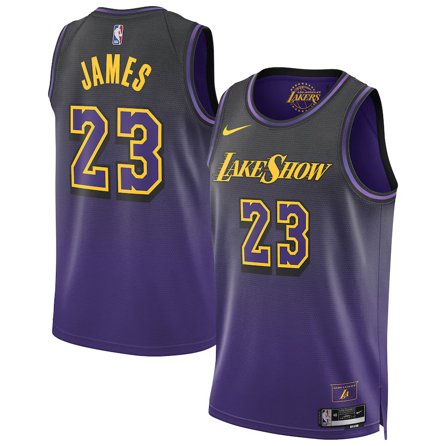 LeBron James Los Angeles Lakers 2024/2025 Nike Swingman City Jersey - Purple
