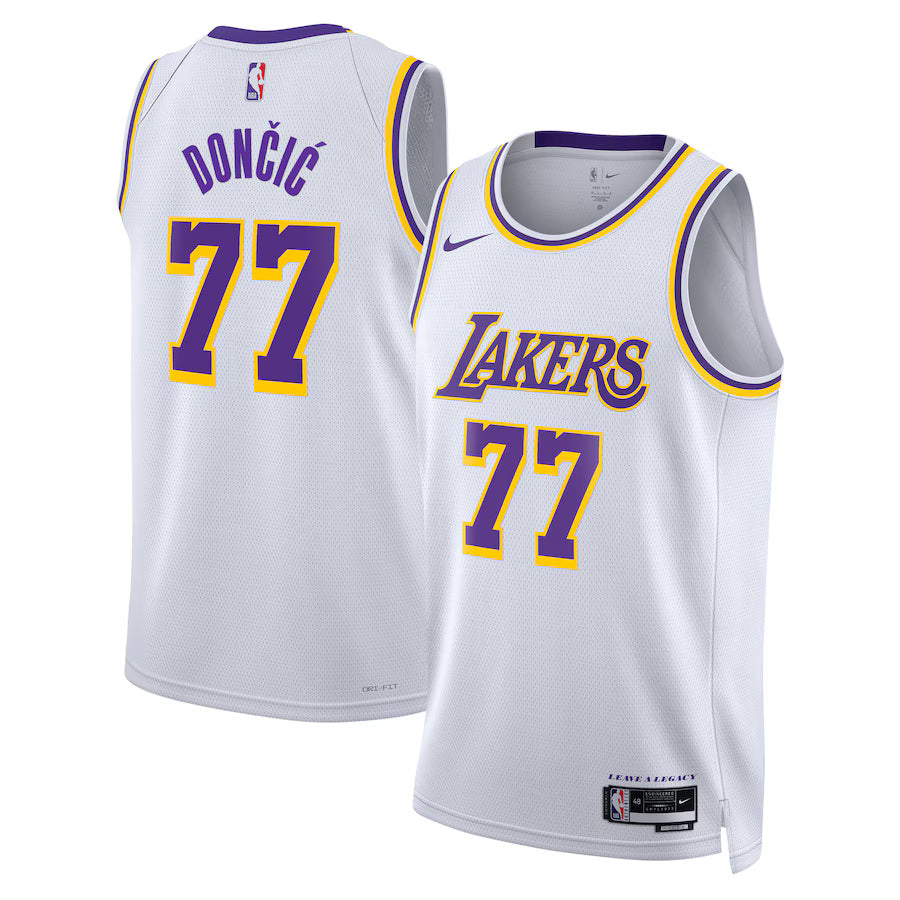 Luka Dončić Los Angeles Lakers Nike Swingman Association Jersey - White
