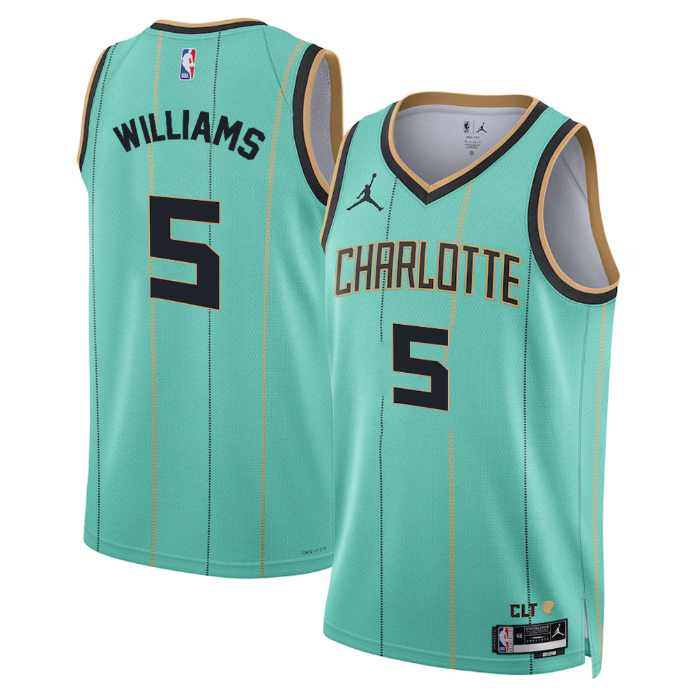 Mark Williams Charlotte Hornets 2024/2025 Nike Swingman City Jersey - Mint