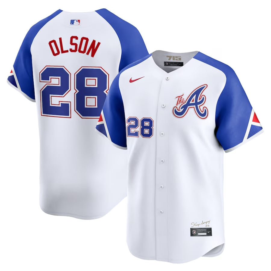Matt Olson Atlanta Braves 2023 Nike City Connect Limited Player Jersey - White