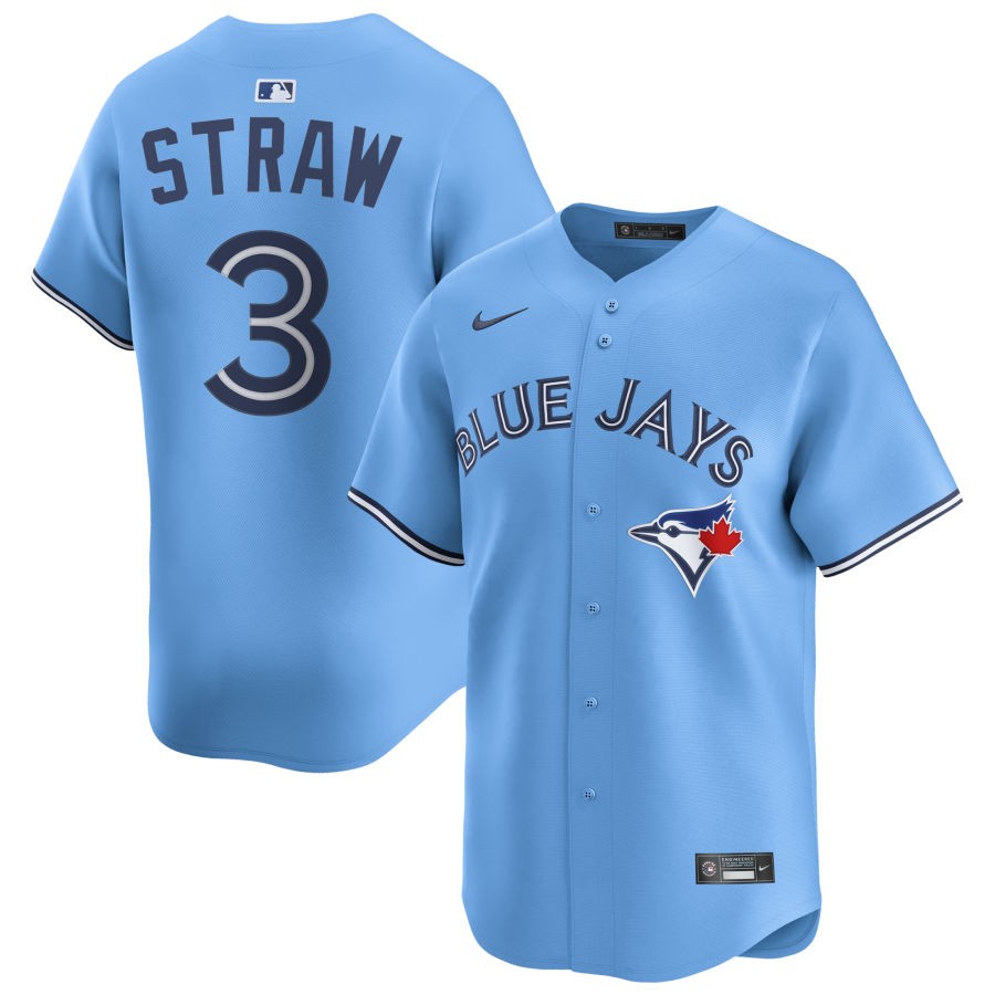 Myles Straw Toronto Blue Jays Nike Alternate Limited Player Jersey - Light Blue