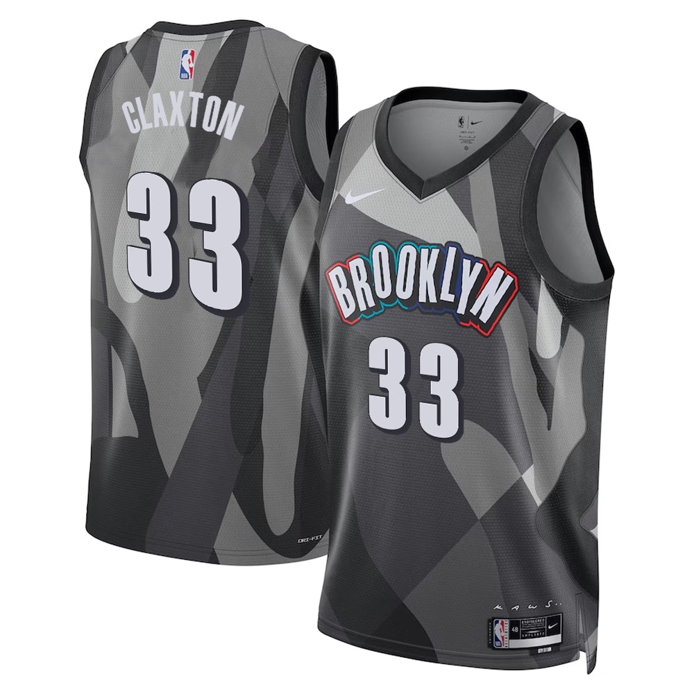 Nic Claxton Brooklyn Nets 2024/2025 Nike Swingman City Jersey - Gray