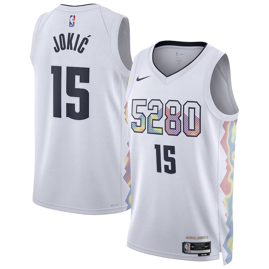 Nikola Jokić Denver Nuggets 2024/2025 Nike Swingman City Jersey - White