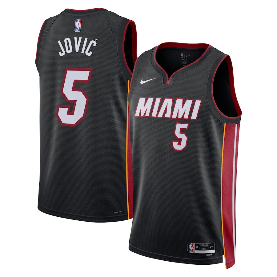 Nikola Jović Miami Heat Nike Swingman Icon Jersey - Black