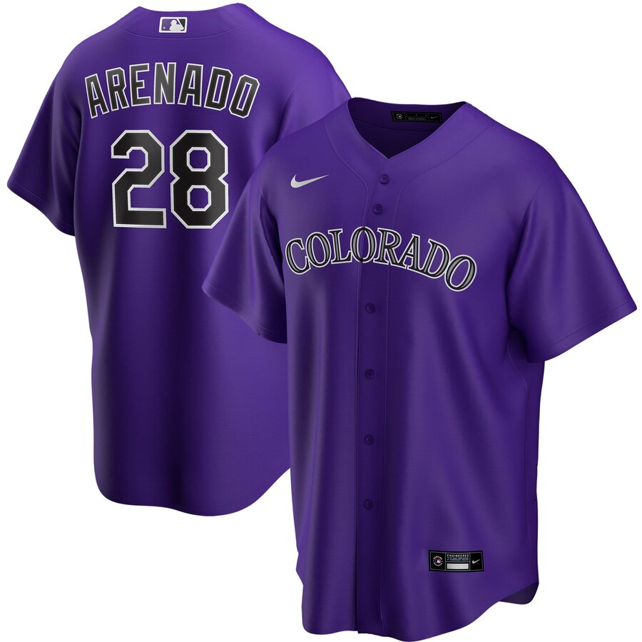 Nolan Arenado Colorado Rockies Nike Alternate Limited Player Jersey - Purple